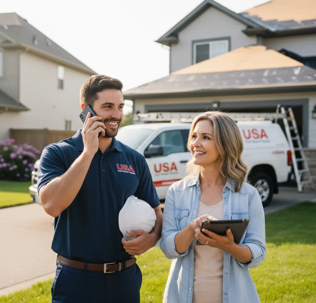 USA Roof Repair Experts customer support in Copperopolis